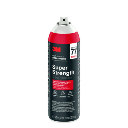 3M Super 77 Multi-Surface Spray Adhesive, 14.1 oz., Low VOC, Quick Bond, Fast Drying, Clear Finish for Foil, Foam, Paper, Metal, Plastic, Fabric, and Cardboard (77-NAT-EF) 🍁 All In One Marketplace Canada