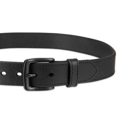 Levi's Casual Belt-Dress for Men Jeans with Thick Strap and Buckle, Matte black, Large (38-40) 🍁 All In One Marketplace Canada