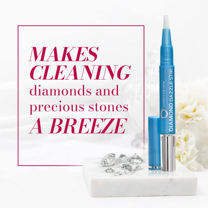 Connoisseurs 1050 Diamond Dazzle Stik – Portable Ring Cleaner Pen for Wedding Bands, Engagement Rings, Gemstones & Fine Jewelry – Safe & Easy At-Home Jewelry Cleaner (Single Pen) 🍁 All In One Marketplace Canada