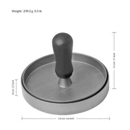 Asdirne Hamburger Press Patty Maker, Food Grade Aluminum Burger Press with ABS Handle, Non-Stick, Easy to Clean, with 50 Pcs Wax Patty Paper, 4.6" Diameter and 0.7" Depth 🍁 All In One Marketplace Canada