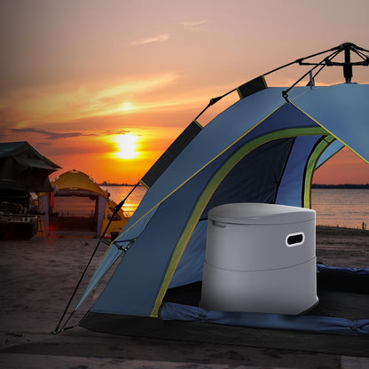 VEVOR Portable Toilet for Camping, Porta Potty with 1.3 Gal Detachable Inner Bucket & Removable Paper Holder, Commode with Dual Lids, Travel Toilet for Adults Kids Outdoor Camping Car Long Road Trips 🍁 All In One Marketplace Canada