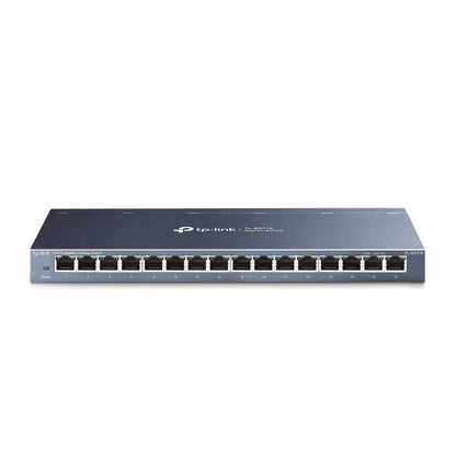 TP-Link 16 Port Gigabit Ethernet Network Switch, Desktop and Wall-Mount, Fanless, Sturdy Metal with Shielded Ports, Traffic Optimization, Unmanaged, Limited Lifetime Protection (TL-SG116) 🍁 All In One Marketplace Canada