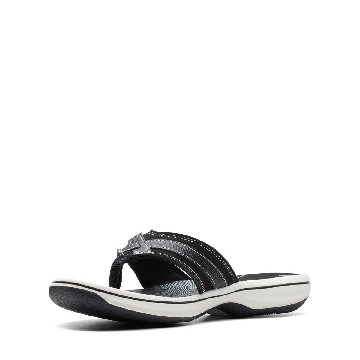 Clarks Cloudsteppers Women's Breeze Sea Flip-Flop, Black Synthetic, 7 Medium US 🍁 All In One Marketplace Canada