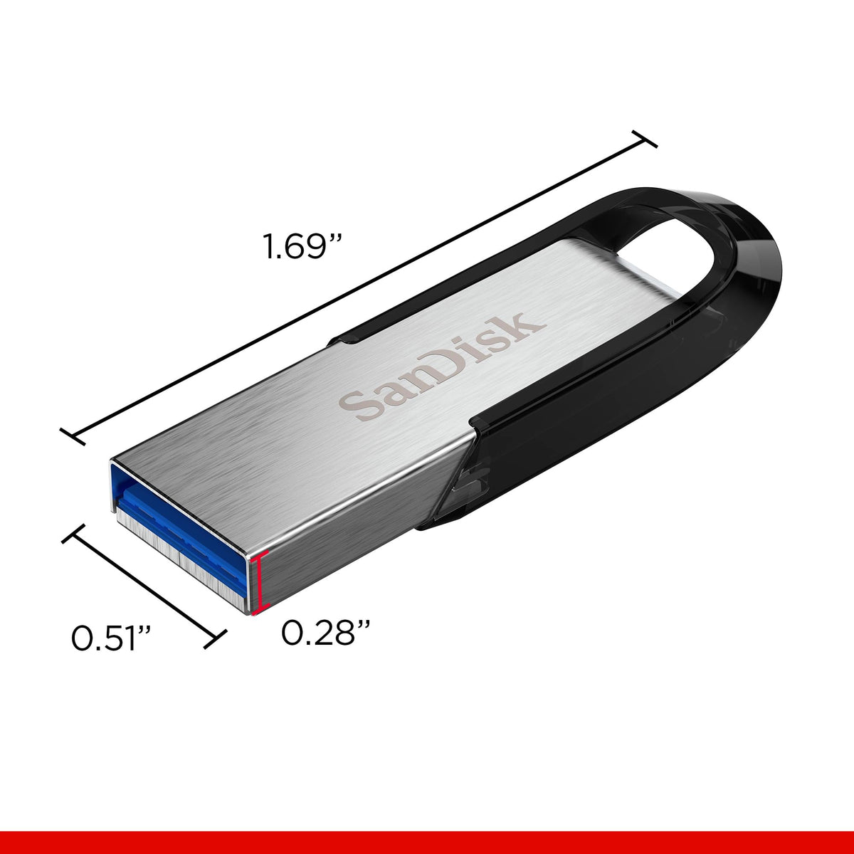 SanDisk Ultra Flair USB 3.0 128GB Flash Drive High Performance up to 150MB/s (SDCZ73-128G-G46), Black, Silver 🍁 All In One Marketplace Canada