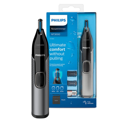 Philips Nose Trimmer Series 3000, Nose, Ear & Eyebrow Trimmer with Protective Guard System & Travel Pouch, NT3650/26 🍁 All In One Marketplace Canada