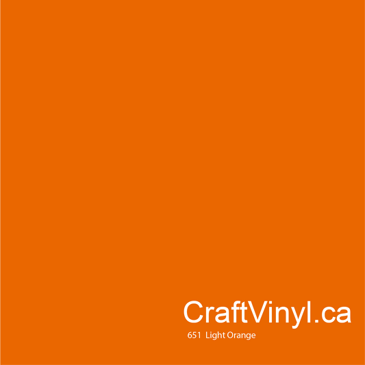 Oracal 651 Glossy Light Orange #036 sheets and rolls