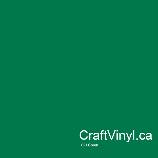 Oracal 651 Gloss Green Vinyl Sheets #061 sheets and rolls
