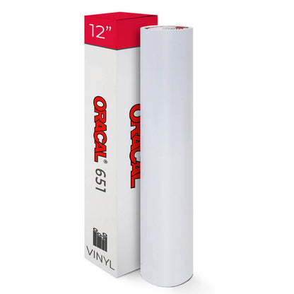 Oracal 651 Glossy White #010 sheets and rolls