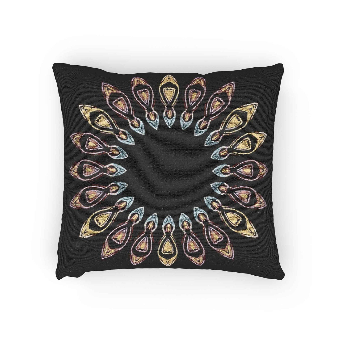 Geometric Pattern Woven Pillow | Decorative Throw Cushion