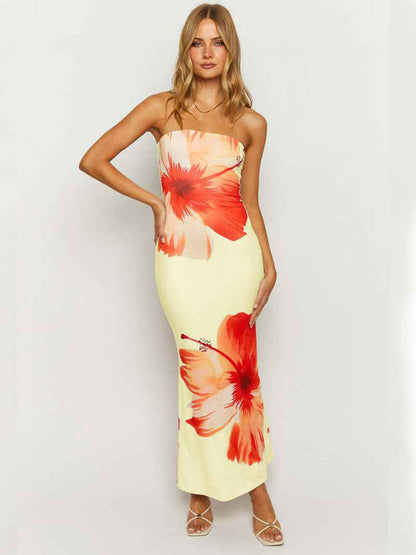 Women’s Summer Tube Top Dress – Casual Strapless Vacation & Beach Dress