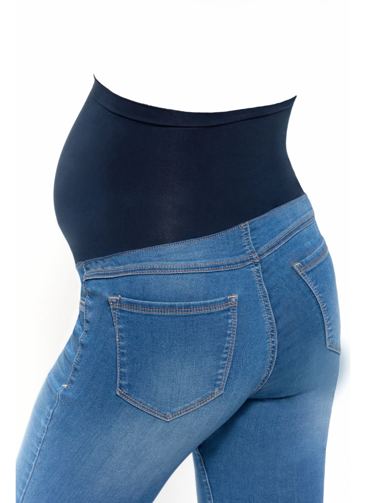 30" Maternity Slim Boot Jean w/ Bellyband in Tobias