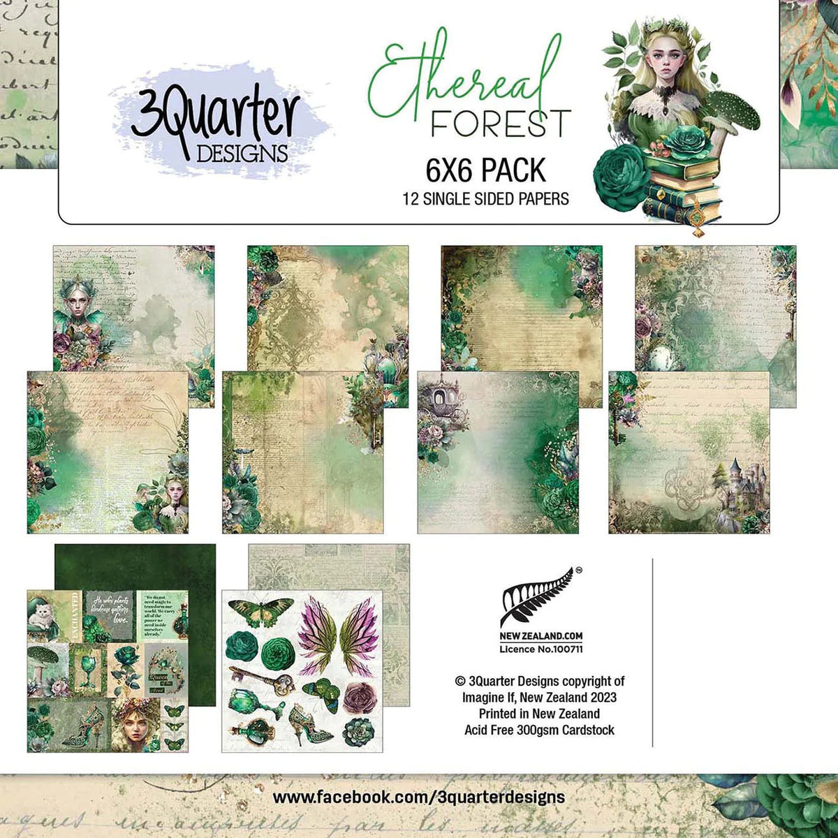Ethereal Forest Paper Pack 6" x 6"