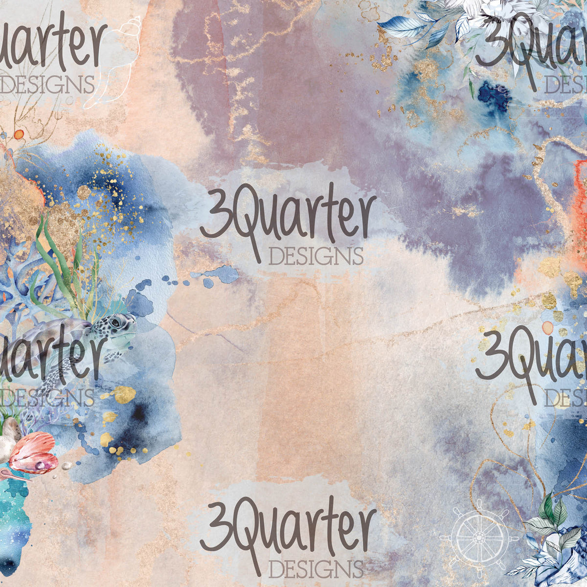 3Quarter Designs - Ocean Lovers - Paper Pad  6 x 6