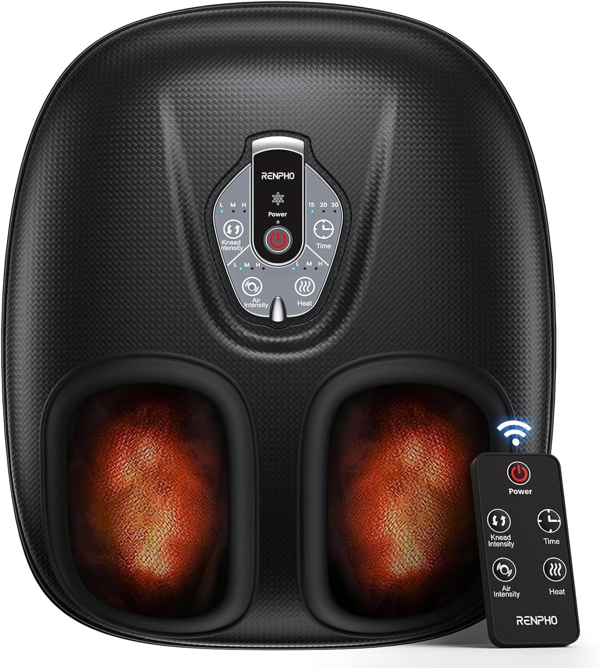 RENPHO Foot Massager with Heat, Deep Kneading Electric Shiatsu Foot Massager Machine with Wireless Remote Control, 3 Heating Levels & Air Compression, Birthday Gifts for Women Men 🍁 All In One Marketplace Canada