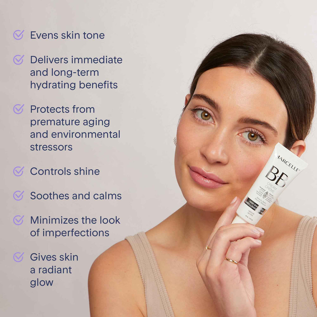 Marcelle BB Cream Beauty Balm, Fair, Tinted Moisturizer, Skin Enhancer, Lightweight, Hydrating, Hypoallergenic, Non-Comedogenic, Fragrance-Free, Paraben-Free, Oil-Free, Cruelty-Free, 45 mL 🍁 All In One Marketplace Canada
