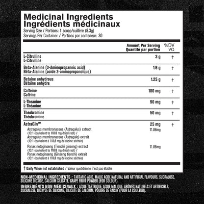 NITROSURGE Pre Workout Supplement - Endless Energy, Instant Strength Gains, Clear Focus, Intense Pumps - Nitric Oxide Booster & Preworkout Powder with Beta Alanine - 30 Servings, Grape 🍁 All In One Marketplace Canada