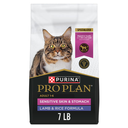Purina Pro Plan Sensitive Skin & Stomach Dry Cat Food, Lamb & Rice - 3.18 kg Bag 🍁 All In One Marketplace Canada
