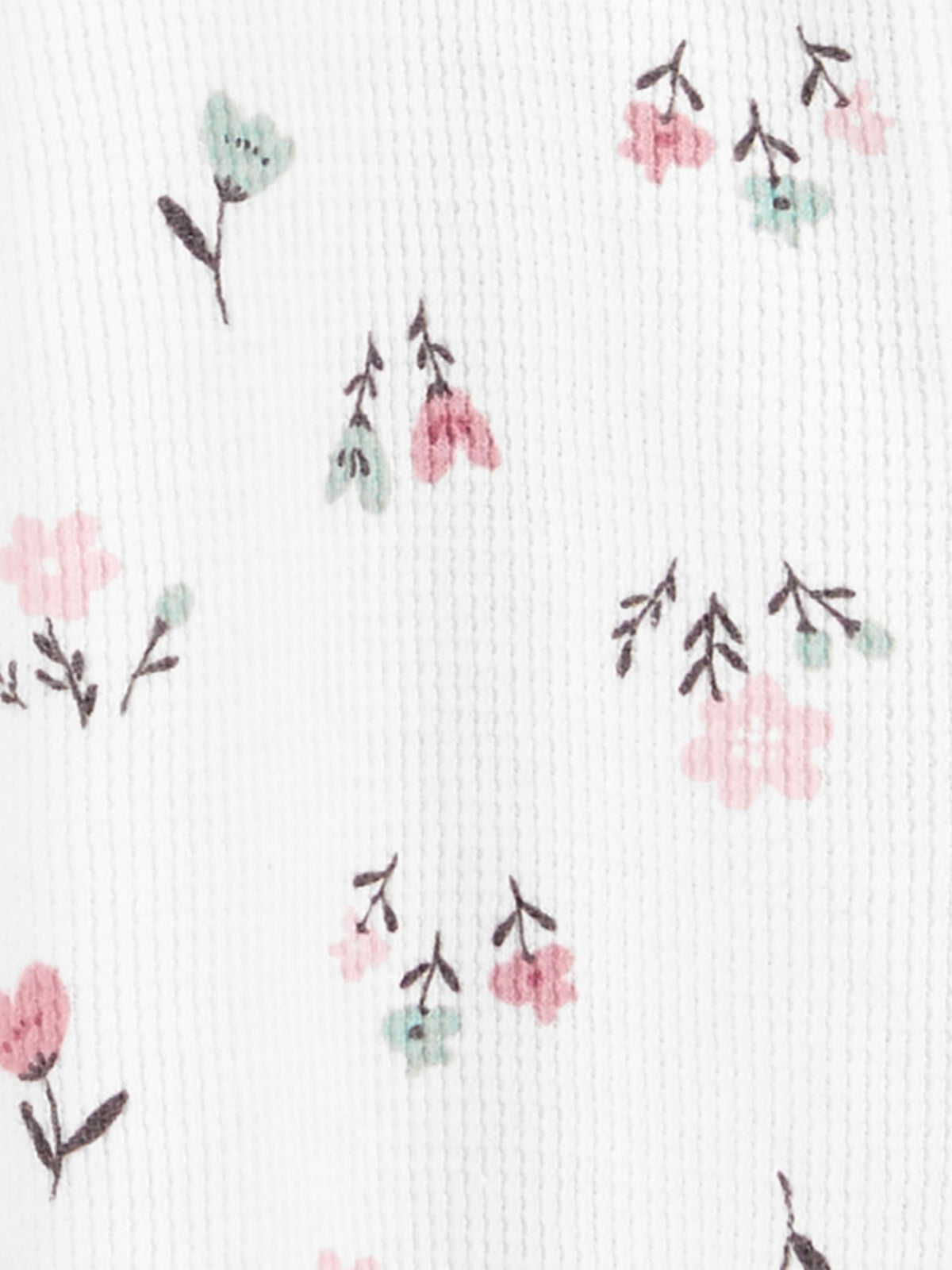 Simple Joys by Carter's Girls' Baby 2-Pack 2-Way Zip Thermal Footed Sleep and Play, Ivory, Floral/Elephants, 0-3 Months 🍁 All In One Marketplace Canada