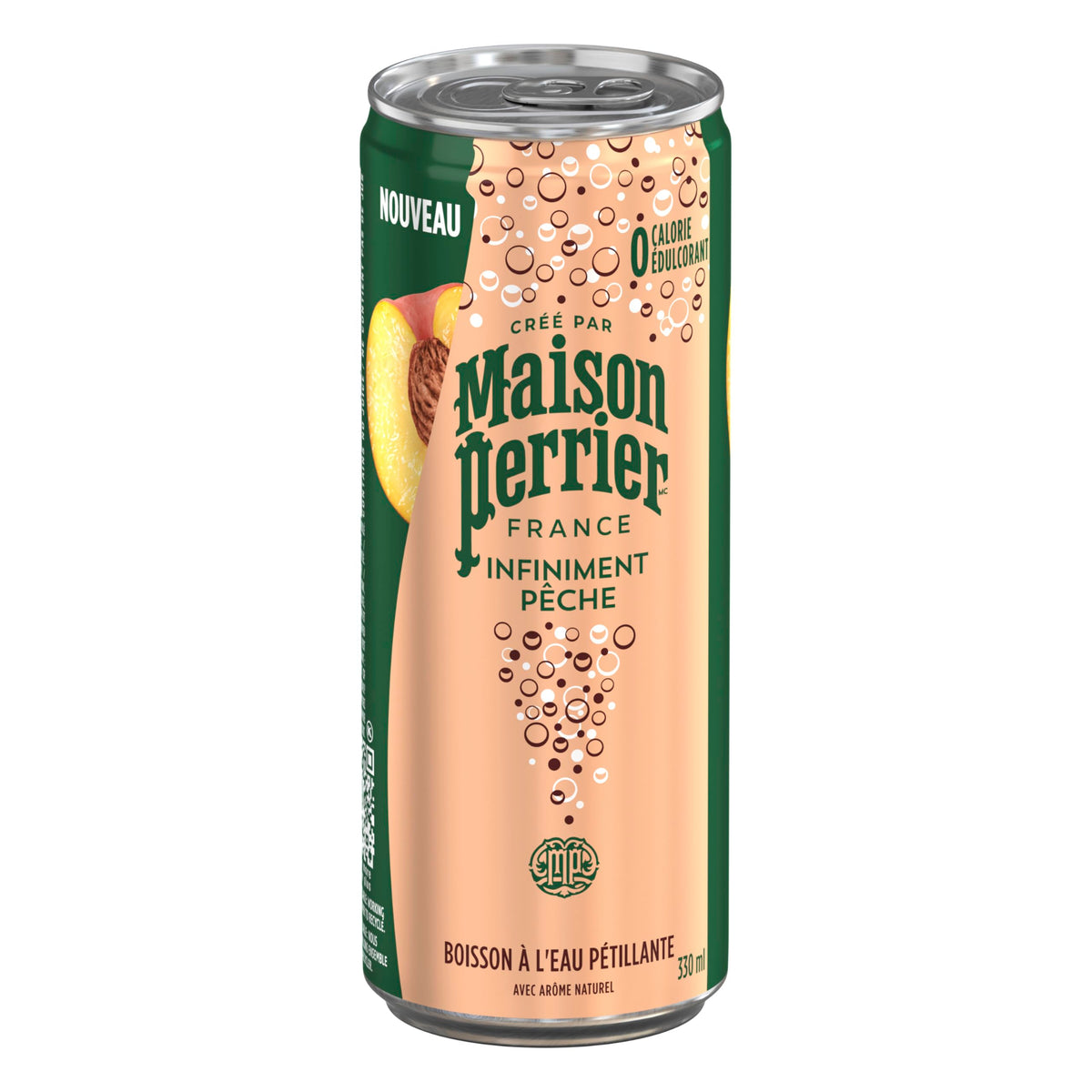 Maison Perrier Forever Peach, Sparkling Water Beverage, 24 x 330ml 🍁 All In One Marketplace Canada