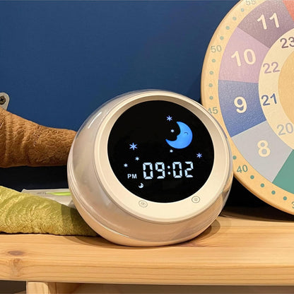 I.Code Sun & Moon Rise Kids Alarm Clock, Children's Sleep Trainer, Sleep Sound Machine, Wake Up Light & Night Light, Teach Kids Day & Night 🍁 All In One Marketplace Canada