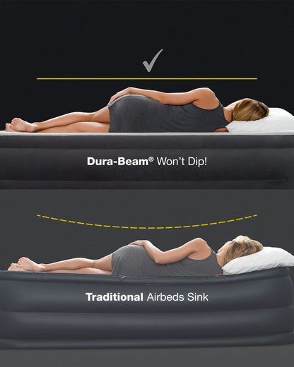 INTEX 64757E Dura-Beam Standard Downy Air Mattress: Fiber-Tech – Twin Size – 10in Bed Height – 300lb Weight Capacity – Pump Sold Separately 🍁 All In One Marketplace Canada