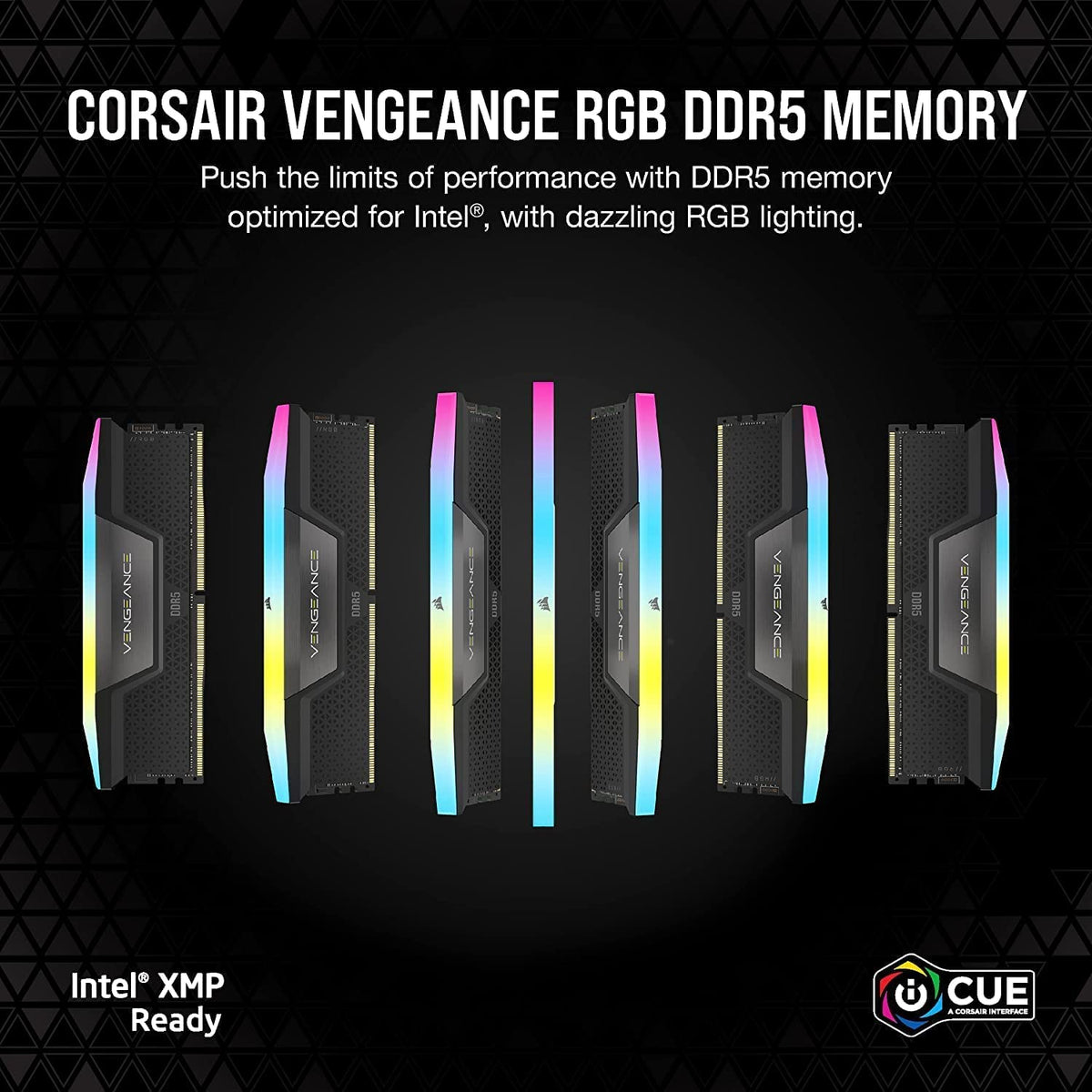 CORSAIR Vengeance RGB DDR5 RAM 32GB (2x16GB) Up to 6000MHz CL36-44-44-96 1.35V Intel XMP 3.0 Computer Memory – Black (CMH32GX5M2E6000C36) 🍁 All In One Marketplace Canada