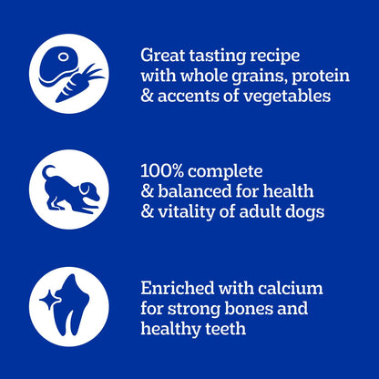 PEDIGREE Vitality+ Dry Food for Adult Dogs, Hearty Beef & Vegetable Flavour, 20kg Bag 🍁 All In One Marketplace Canada