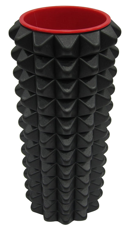 IBF Iron Body Fitness Acupoint Foam Roller - 12", High-Density EVA Foam Roller for Deep Tissue Massage, Back Pain, Yoga, and Physical Therapy - Black and Red 🍁 All In One Marketplace Canada