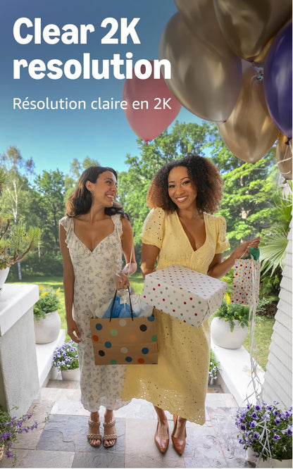Blink Battery Doorbell 2K+ (newest model) — Wireless video doorbell, 2K video resolution, enhanced audio. Sync Module Core included – System (White) 🍁 All In One Marketplace Canada