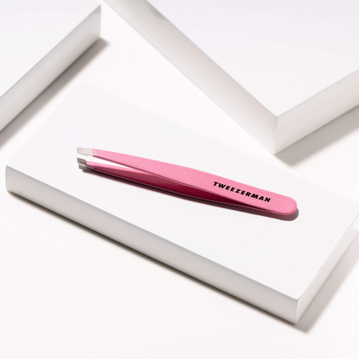 Tweezerman Exclusive Dusty Rose Slant Tweezer - Hair Removal Tweezers, Stainless Steel 🍁 All In One Marketplace Canada