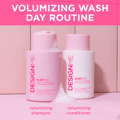 PUFF.ME Volumizing Conditioner by DESIGNME | Hydrating with Sunflower Seed Oil for Hair Volume | Detangling Conditioner for Straight & Wavy Hair | Sulfate Free 🍁 All In One Marketplace Canada