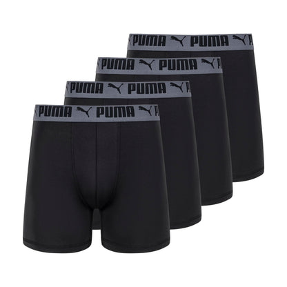 Puma Men's 4 Pack Active Stretch Boxer Briefs, Black, X-Large 🍁 All In One Marketplace Canada