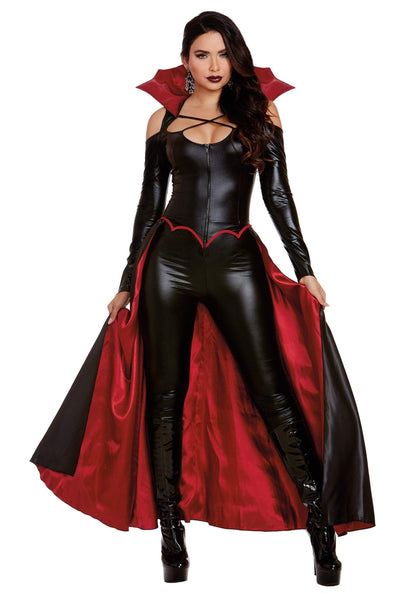 Dreamgirl Adult Vampire Costume for Women, Modern Gothic Female Vampire, Princess of Darkness Halloween Costume Medium