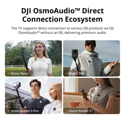 DJI Mic Mini Transmitter (Infinity Black), Ultralight, Wireless Lavalier Microphone for DJI Action 5 Pro/Osmo Pocket 3, Noise Cancelling, Wireless Microphone for Camera/iPhone/Android, Vlog, Streaming 🍁 All In One Marketplace Canada