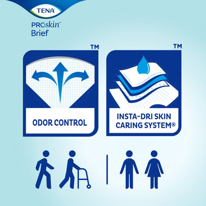 TENA Adult Incontinence, Discrete Disposable, Briefs, Comfortable Fit, Ultra Absorbency, Unisex, Large (L), 40 Count 🍁 All In One Marketplace Canada
