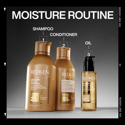 Redken All Soft Shampoo, For Dry/Brittle Hair, Moisturizes & Provides Intense Softness and Shine, With Argan Oil 🍁 All In One Marketplace Canada