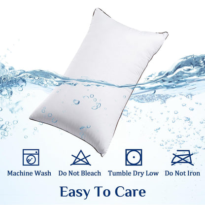 JOLLYVOGUE Pillows Queen Size 2 Pack for Sleeping, Soft and Supportive Bed Pillow for Side and Back Sleeper, Down Alternative Hotel Collection Pillows-20 x30 🍁 All In One Marketplace Canada
