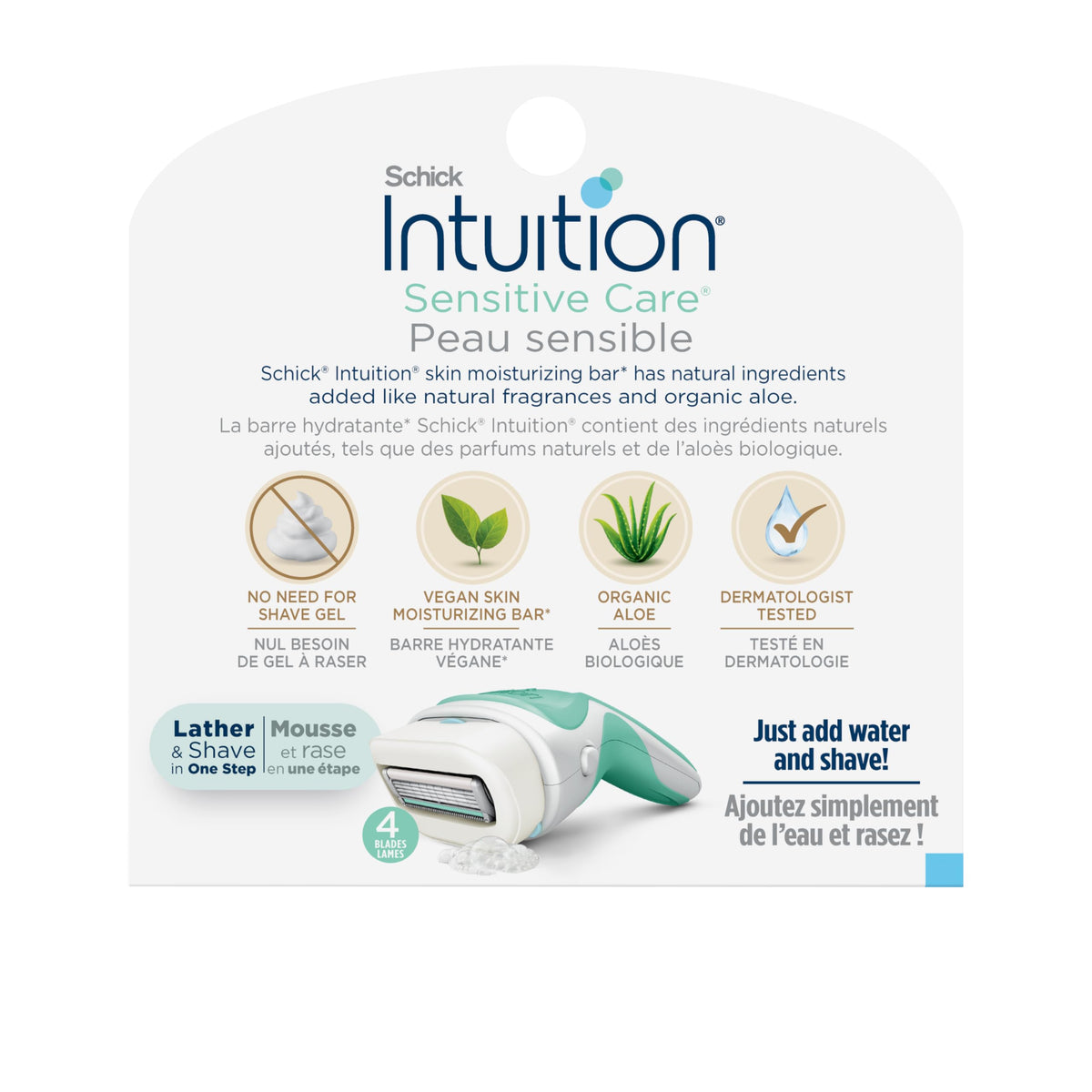 Intuition Schick Sensitive Skin Womens Razor Refills with Vitamin E & Aloe, Pack of 6 🍁 All In One Marketplace Canada