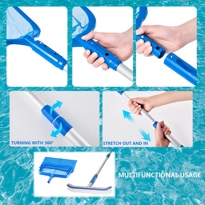 FBSPORT Pool Skimmer Net with Telescopic Pole, 59 inch Swimming Pool Leaf Net, Fine Mesh Pool Net, Pool Cleaner Maintenance Tool-Easy to Collecting Leaves for Swimming Pools, Hot Tubs, Ponds 🍁 All In One Marketplace Canada