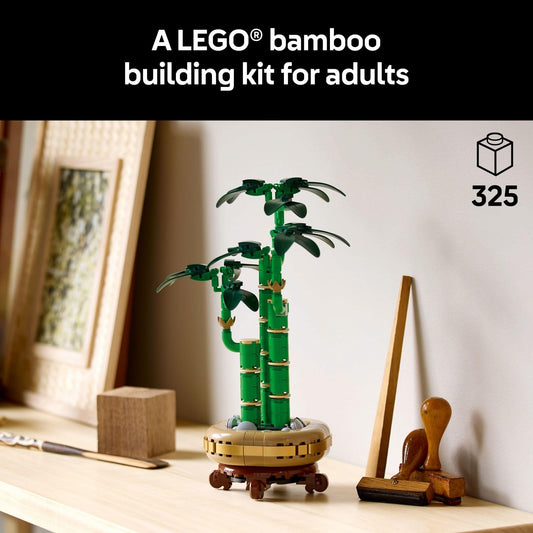LEGO Botanicals Lucky Bamboo Building Set - Artificial Plant for Indoor Home Décor, Adults Ages 18+ - Gift for Valentines Day for Him - Fake Plant Decoration for Table, Desk, Office - 10344 🍁 All In One Marketplace Canada
