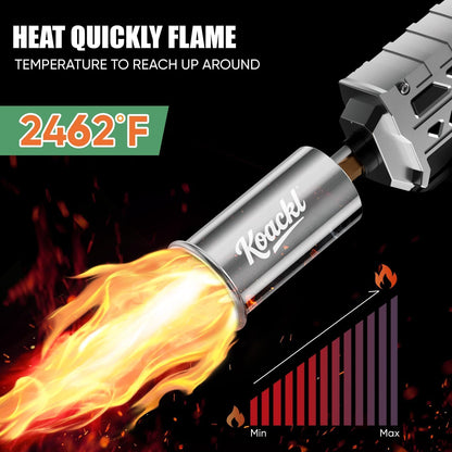 KOACKL Propane Torch Gun - Propane Torch Head with Igniter, Adjustable Flamethrower Blow Torch for BBQ, Searing Steak, Barbecue Tools, Meat Smoker, Cooking, Grill & Charcoal Starter 🍁 All In One Marketplace Canada