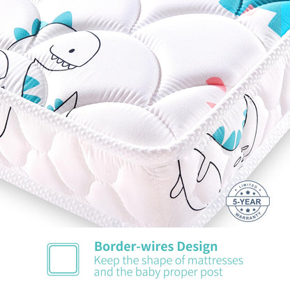 Premium Dual-Sided Crib & Toddler Mattress, Hypoallergenic, 5" Firm Soft Crib Mattress, Non-Toxic - Fits Standard Cribs & Toddler Beds 🍁 All In One Marketplace Canada