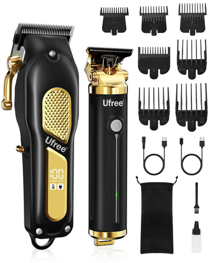 Ufree Hair Clippers for Men, Clippers and Trimmers Set, Cordless Barber Clippers, Grooming Kit, Gifts for Men 🍁 All In One Marketplace Canada