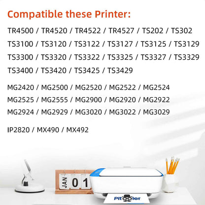 Pitooler for Canon 245XL Black Ink Cartridge Compatible for Canon Printer Ink PG-245 XL Compatible for Pixma TS3420 TR4520 MX492 MX490 TS3425 MG2525 TS3320 MG2524 TS3400 TS3300 TS3429 MG3022 Printer 🍁 All In One Marketplace Canada