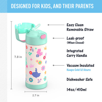 THERMOS FUNTAINER Water Bottle with Straw, 14oz, Princess 🍁 All In One Marketplace Canada