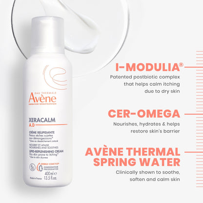 Eau Thermale Avene XeraCalm a.d lipid-replenishing cream, eczema moisturizer, 400 ml 🍁 All In One Marketplace Canada