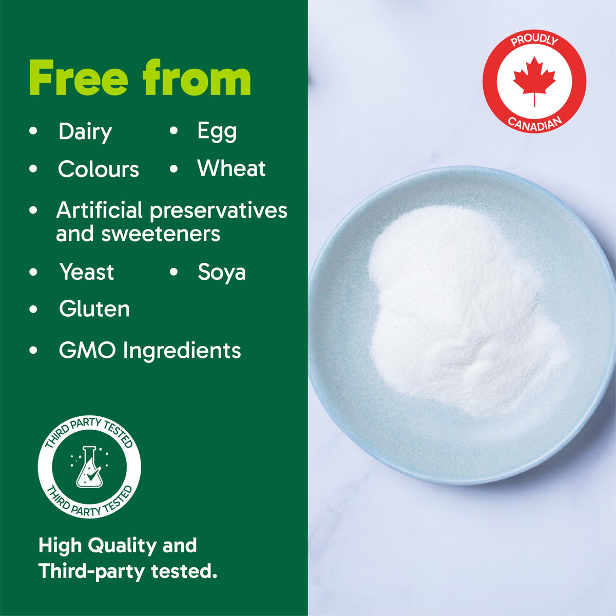 Organika Canadian-Made Inositol (Myo-Inositol)- Cellular Response, Mood Balance, Insulin Support, PCOS Management, Menstrual Cycle Regulation - 120vcaps 🍁 All In One Marketplace Canada