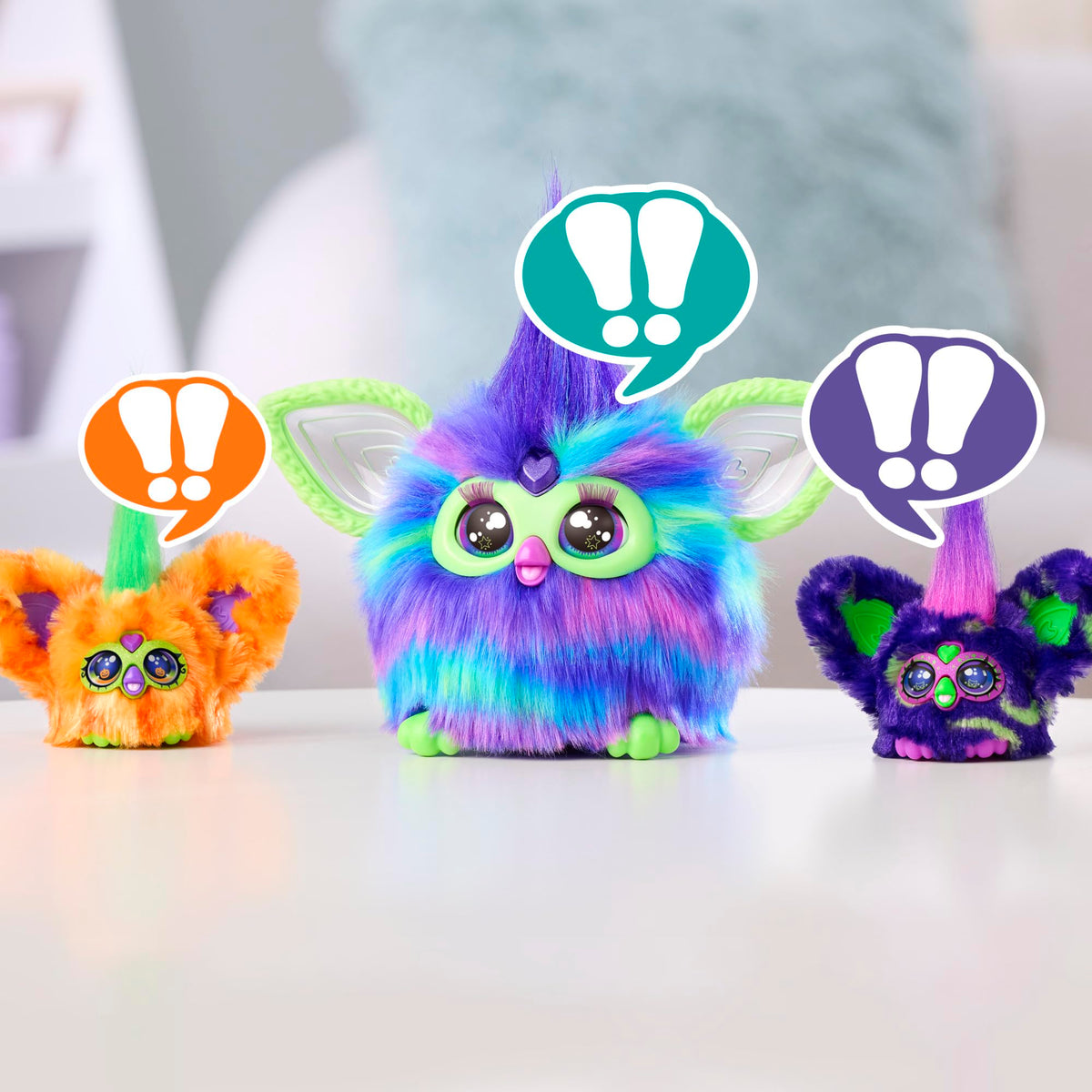 Furby Furblets 2 Pack of Fall Edition Mini Friends Trick-Ee & Boo-Kin, Electronic Halloween Plush Toys for Girls & Boys 6+, Multicolor (Amazon Exclusive)