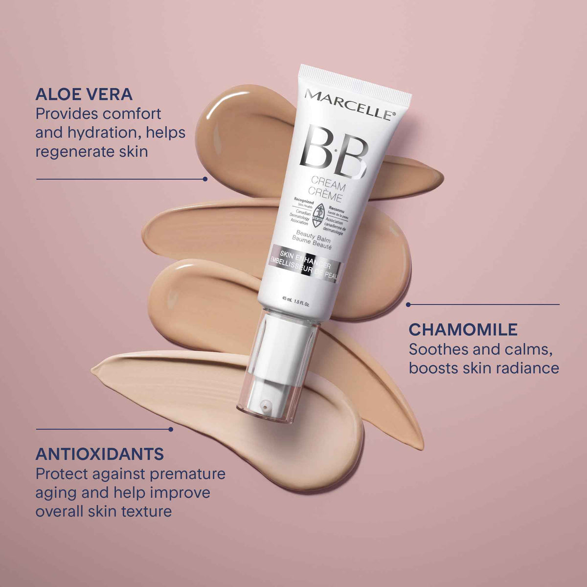 Marcelle BB Cream Beauty Balm, Fair, Tinted Moisturizer, Skin Enhancer, Lightweight, Hydrating, Hypoallergenic, Non-Comedogenic, Fragrance-Free, Paraben-Free, Oil-Free, Cruelty-Free, 45 mL 🍁 All In One Marketplace Canada