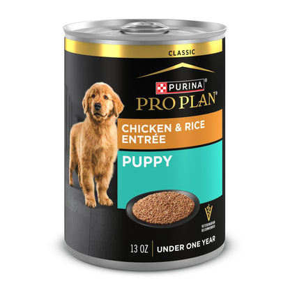 Purina Pro Plan Wet Puppy Food, Chicken & Rice Entrée Classic - 368 g Can (12 Pack) 🍁 All In One Marketplace Canada